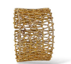 18K Yellow Gold Flexible Diamond Cuff 3.08ct Bracelet