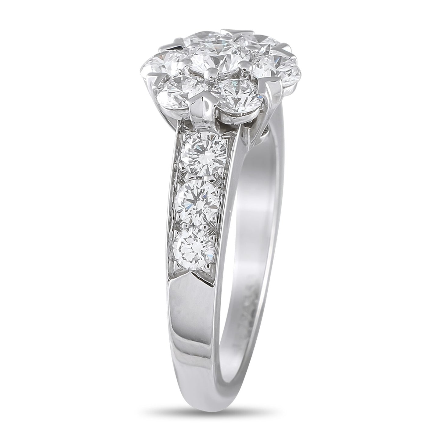 Van Cleef & Arpels Fleurette 18K White Gold 1.25ct Diamond Ring