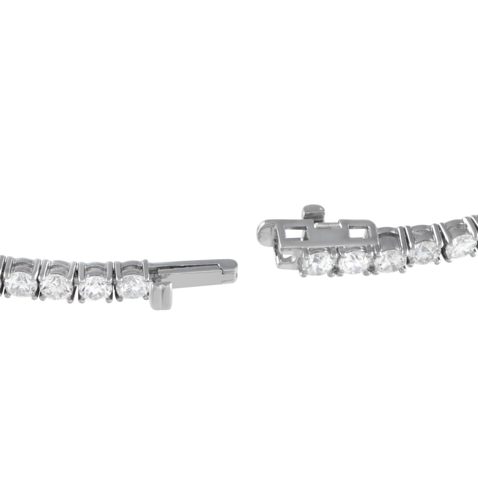 Splendid 14K White Gold 5.15ct Lab-Grown Diamond Tennis Bracelet