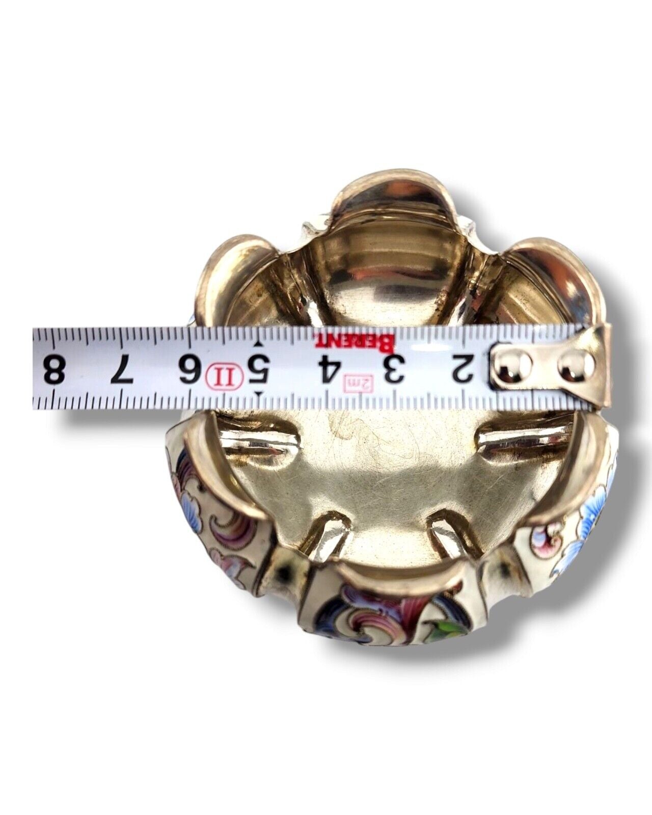 Amazing Rare Imperial Russian  Antique 84 Silver & Enamel Bowl