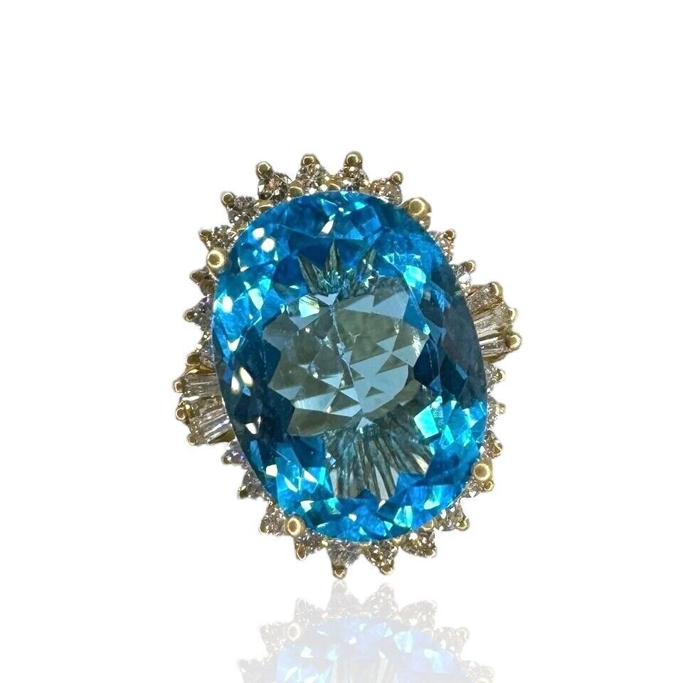 14 Kt. Yellow gold with Diamond Emerald Art Deco Style Handcrafted Ring