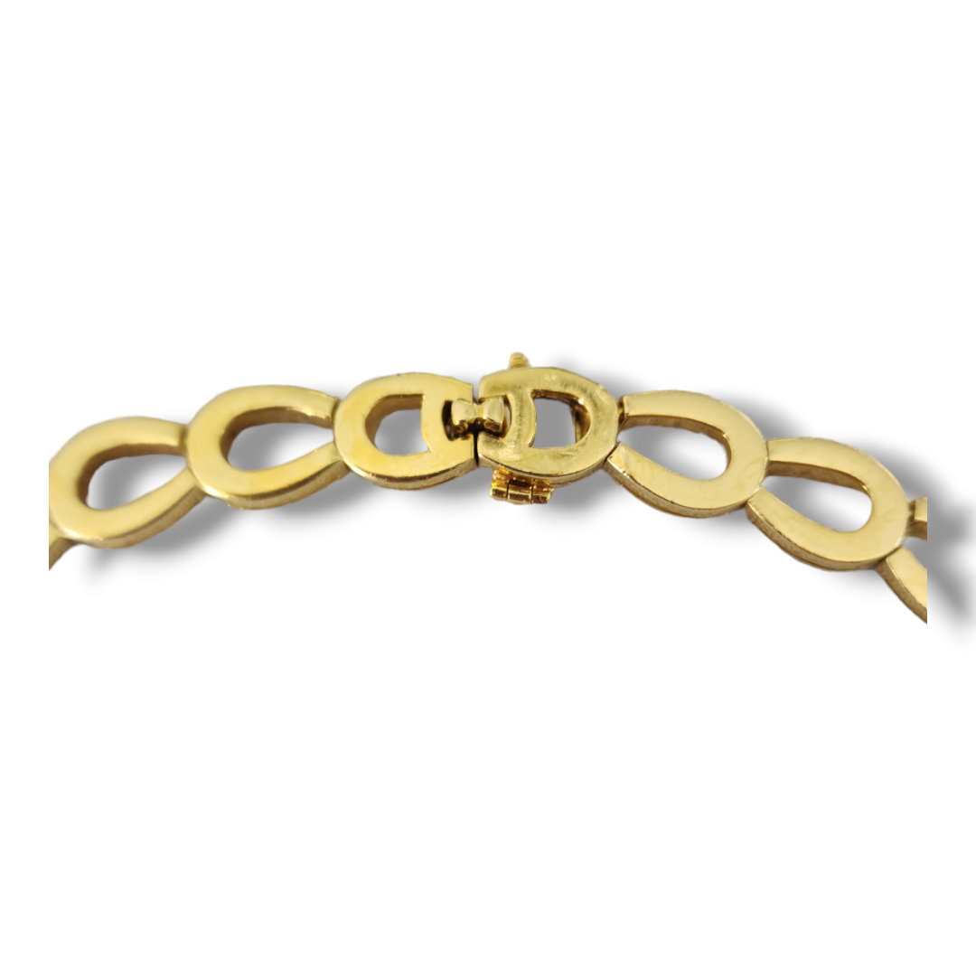 Amazing 18k Gold & 7.16 carats Diamond Necklace 72 Grams