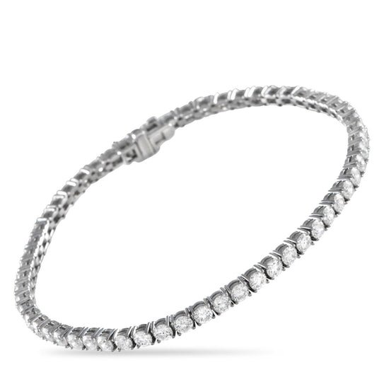 Splendid 14K White Gold 5.15ct Lab-Grown Diamond Tennis Bracelet