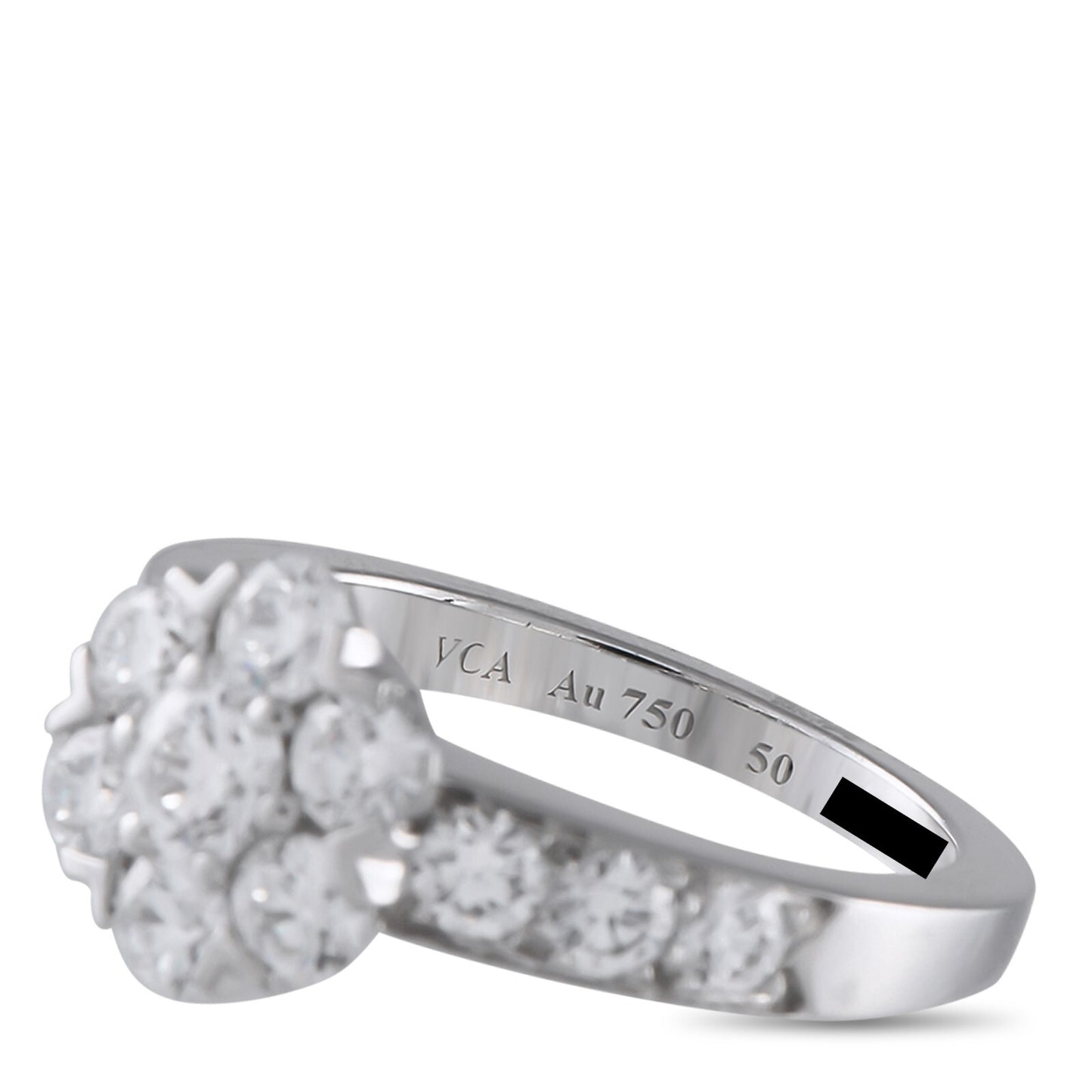 Van Cleef & Arpels Fleurette 18K White Gold 1.25ct Diamond Ring
