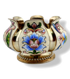 Amazing Rare Imperial Russian  Antique 84 Silver & Enamel Bowl