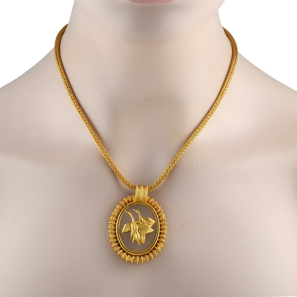 Ilias Lalaounis - Necklace with pendant - 18 kt. Yellow gold, 18K Yellow Gold