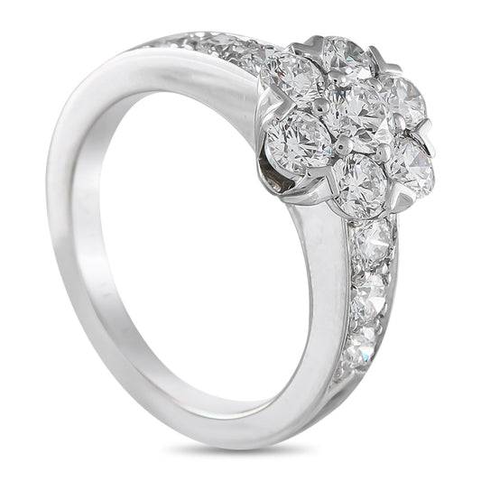 Van Cleef & Arpels Fleurette 18K White Gold 1.25ct Diamond Ring