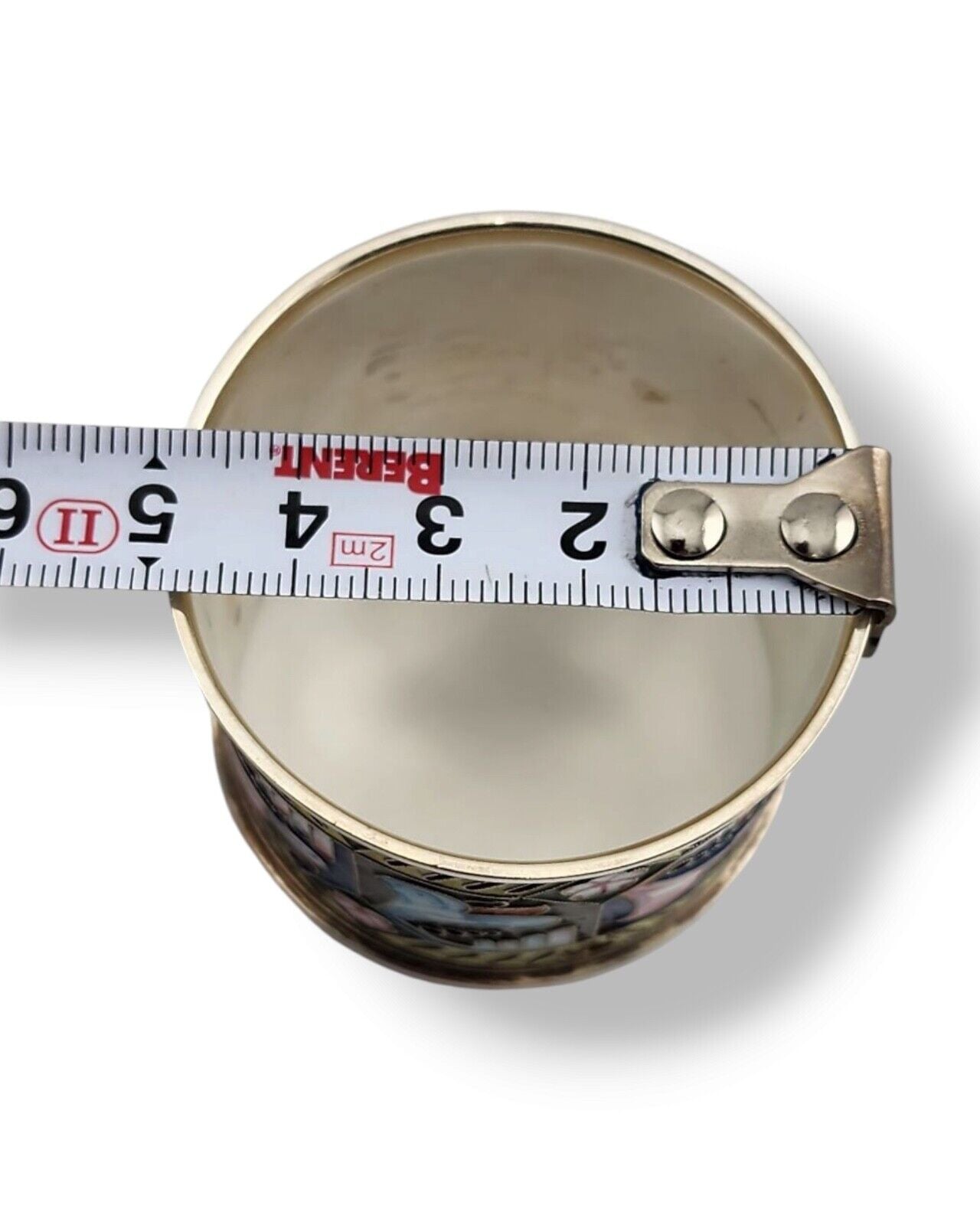 Imperial Russian  Antique 84 Silver & Enamel Napkin Ring 11 Artel