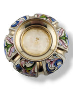 Amazing Rare Imperial Russian  Antique 84 Silver & Enamel Bowl