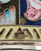 Imperial Russian  Antique 84 Silver & Enamel Napkin Ring 11 Artel