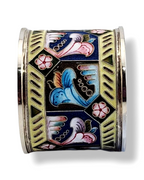 Imperial Russian  Antique 84 Silver & Enamel Napkin Ring 11 Artel