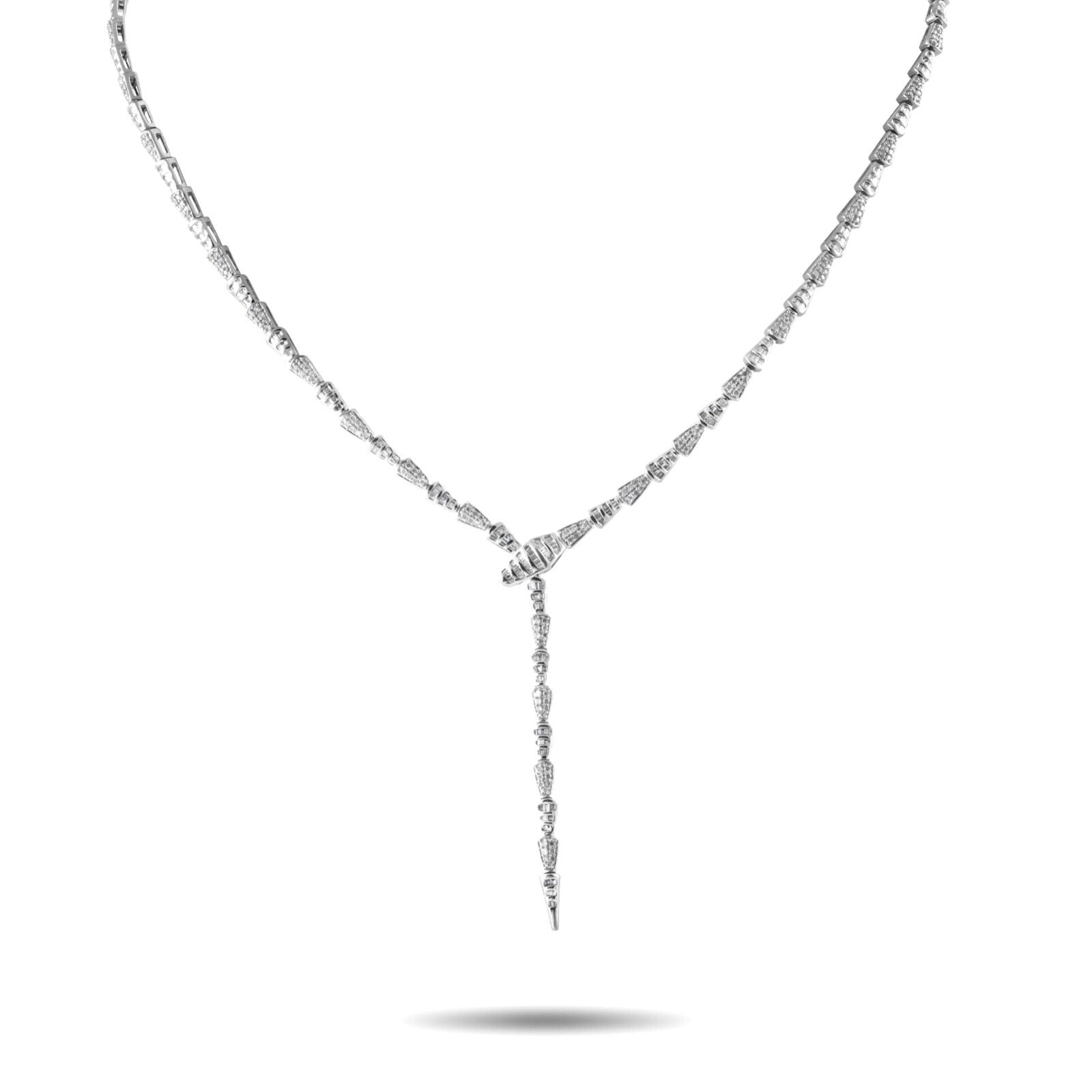 Lavish 14K White Gold 2.01ct Diamond Necklace
