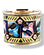 Imperial Russian  Antique 84 Silver & Enamel Napkin Ring 11 Artel