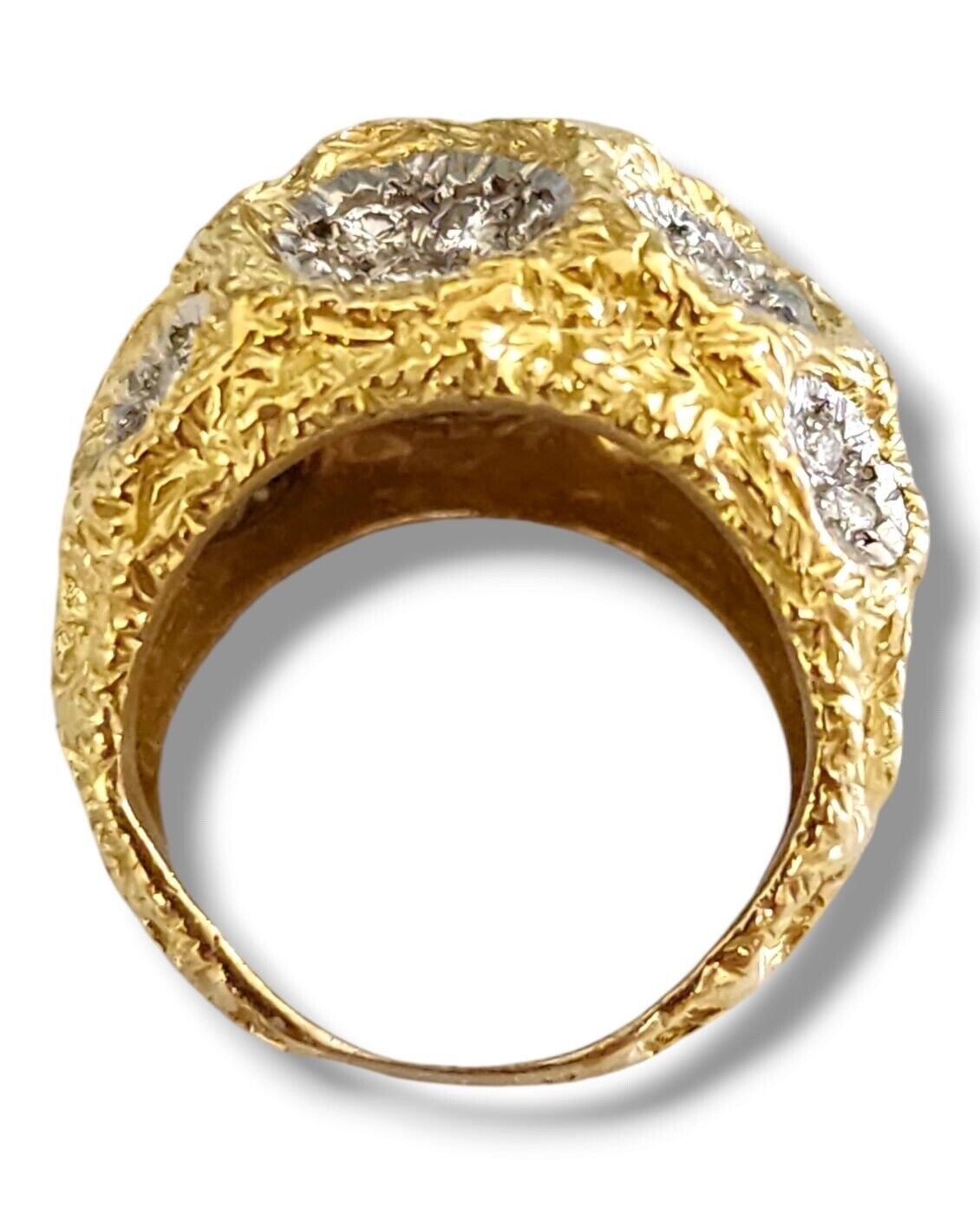 Gorgeous 18k Gold Ring with Diamonds 1.50 Carats