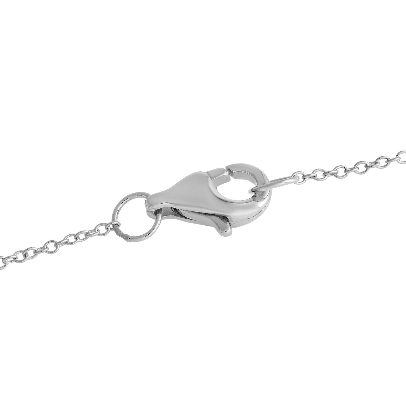 14K White Gold 0.30ct Diamond Teardrop Necklace