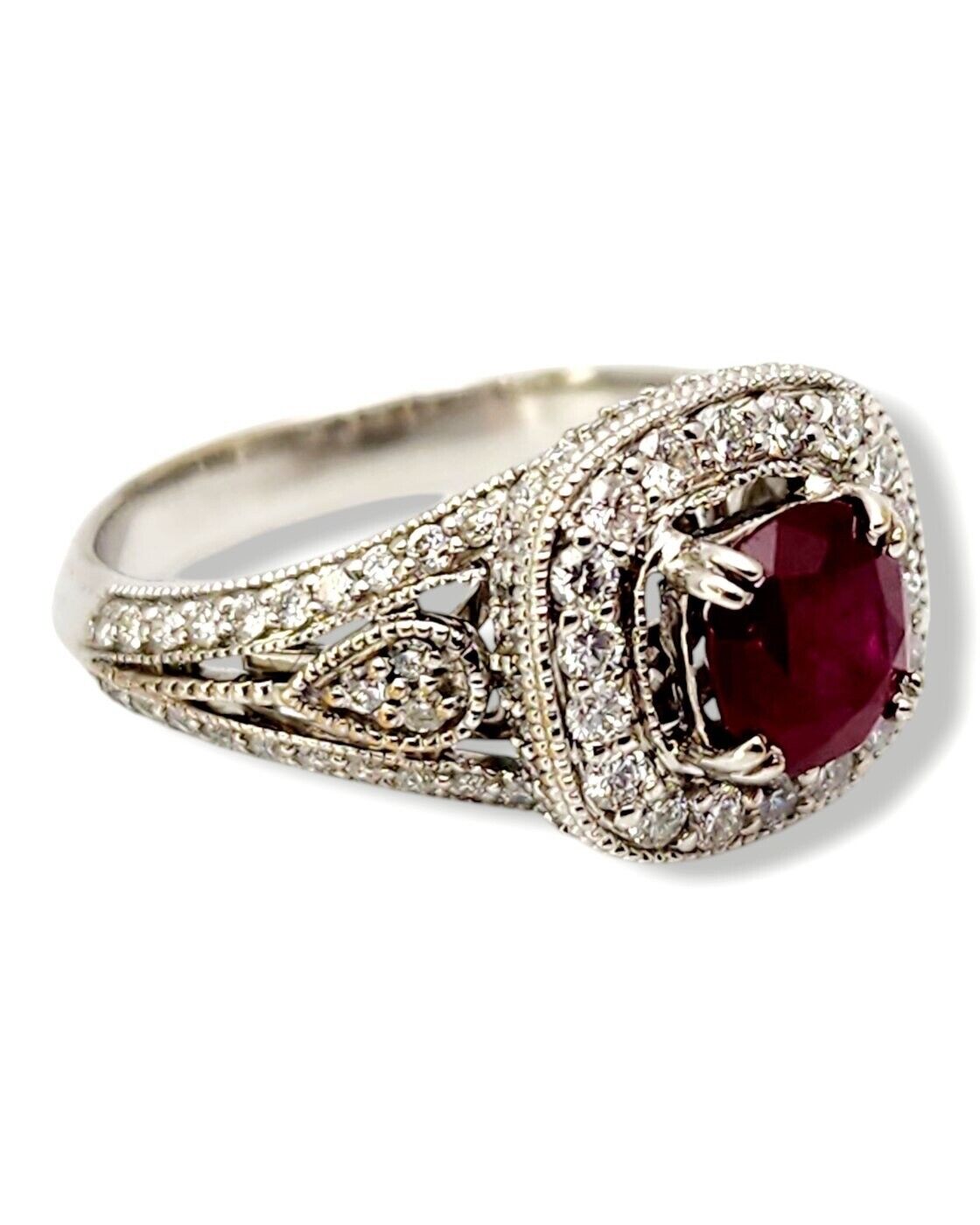 Gorgeous Antique Art Deco 14K Gold & Enamel Ring