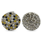 Roberto Coin 18K White Gold 2.04ct Diamond, Citrines, and Sapphire Earrings