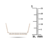 14K Rose Gold 0.10ct Diamond Necklace