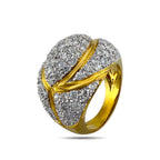 18K Yellow Gold Cocktail Ring with 2.55ct of Diamonds