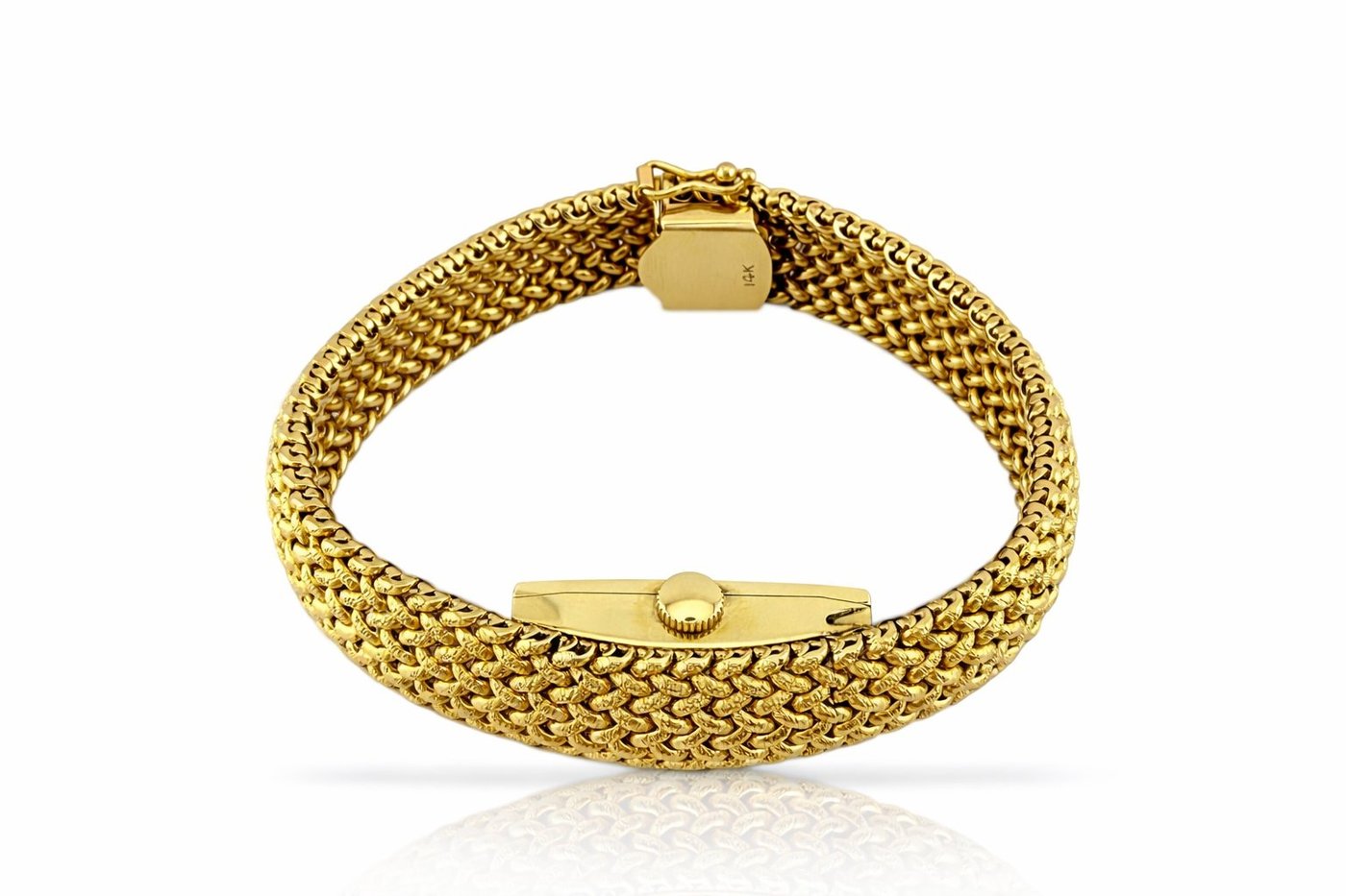 Tiffany & Co. 14K Gold Woven Bracelet Watch