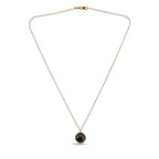 Roberto Coin 18K Rose Gold 0.05ct Diamond and Smoky Quartz Necklace