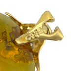 18K Yellow Gold 45.00ct Citrine, 0.20ct Diamond, Emerald, Amethyst Earrings, Yellow gold -  45.00ct. tw. Citrine - Diamond