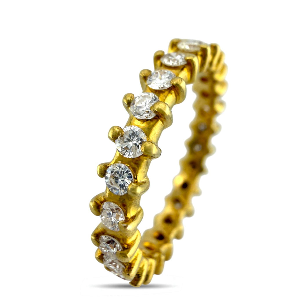18K Yellow Gold 0.72ct Diamond Eternity Band, Yellow gold -  0.72ct. tw. Diamond