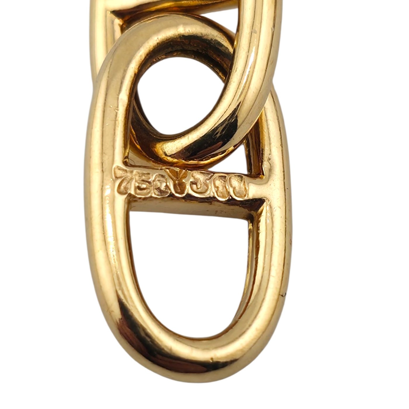 Iconic Motif Design Diamond Pave Link Bracelet in 18K Rose Gold