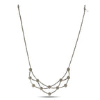 18K White Gold 6.0ct Diamond & Champagne Diamond Flexible Necklace with Certificate