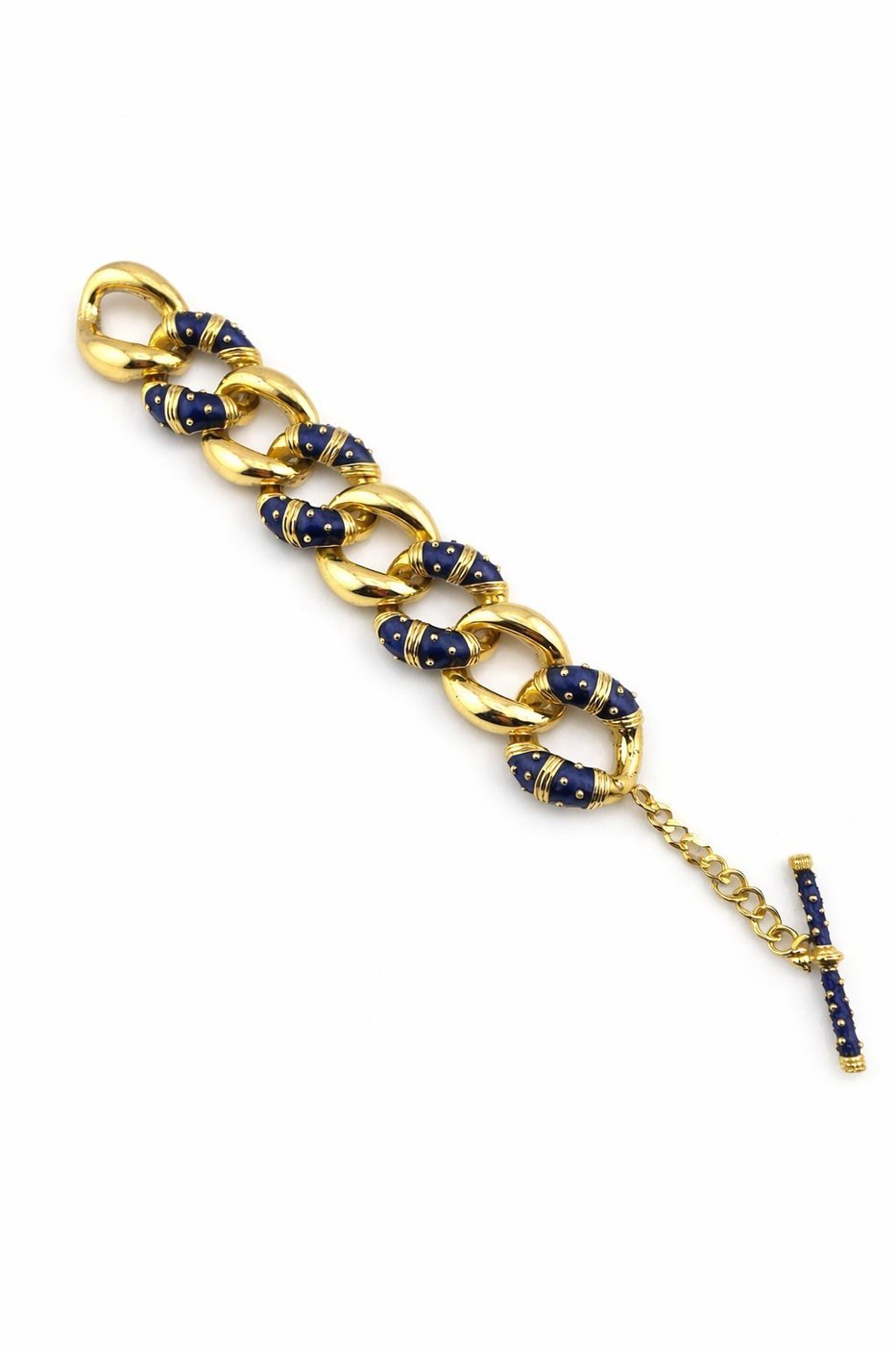 Hidalgo 18K Yellow Gold Enamel Bracelet