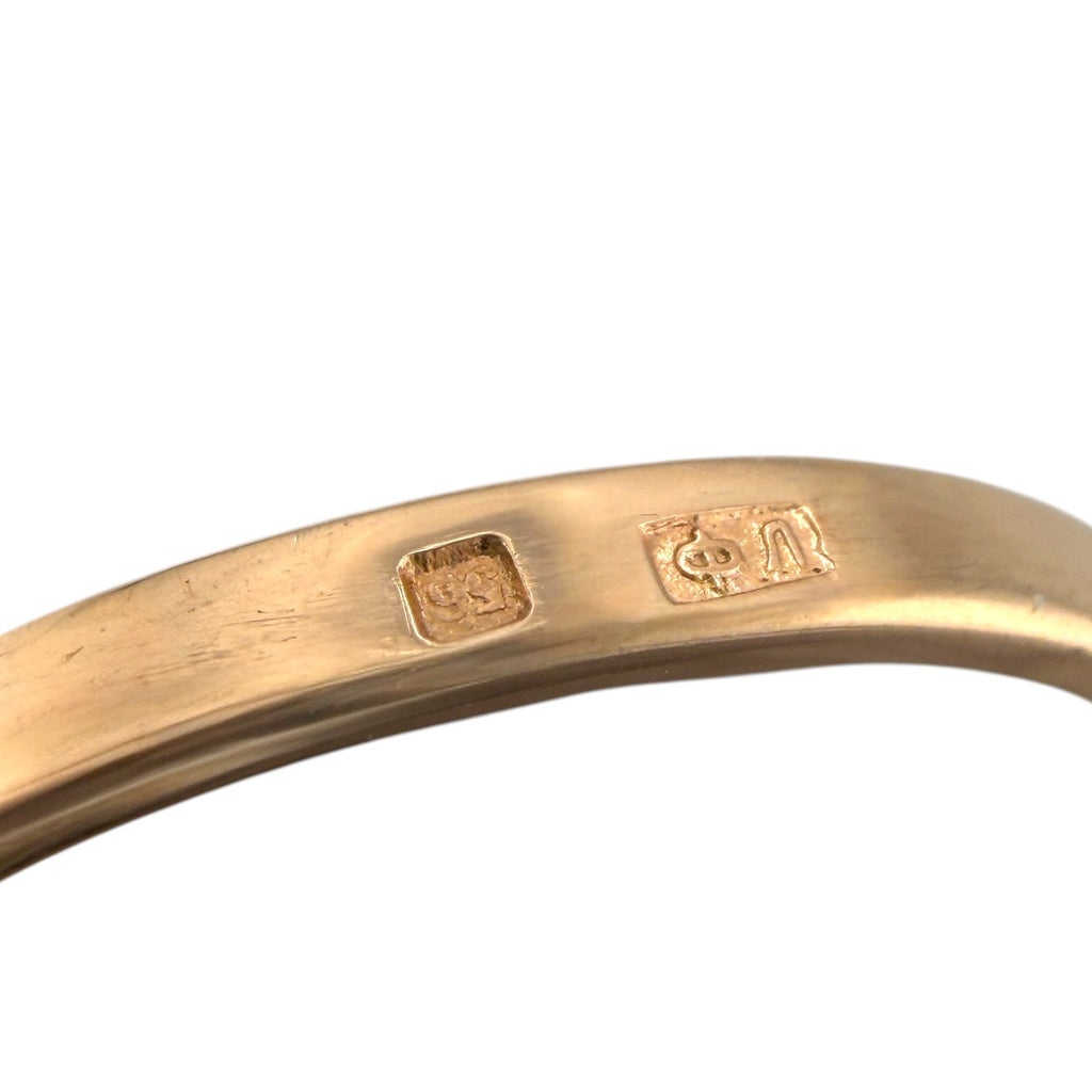 K. Faberge 56K Rose Gold 1.45ct Diamond Ring