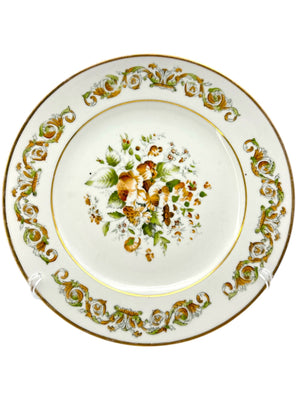 Imperial Russian Popov (AP) Manufactory Porcelain Floral Painting Soup Plate