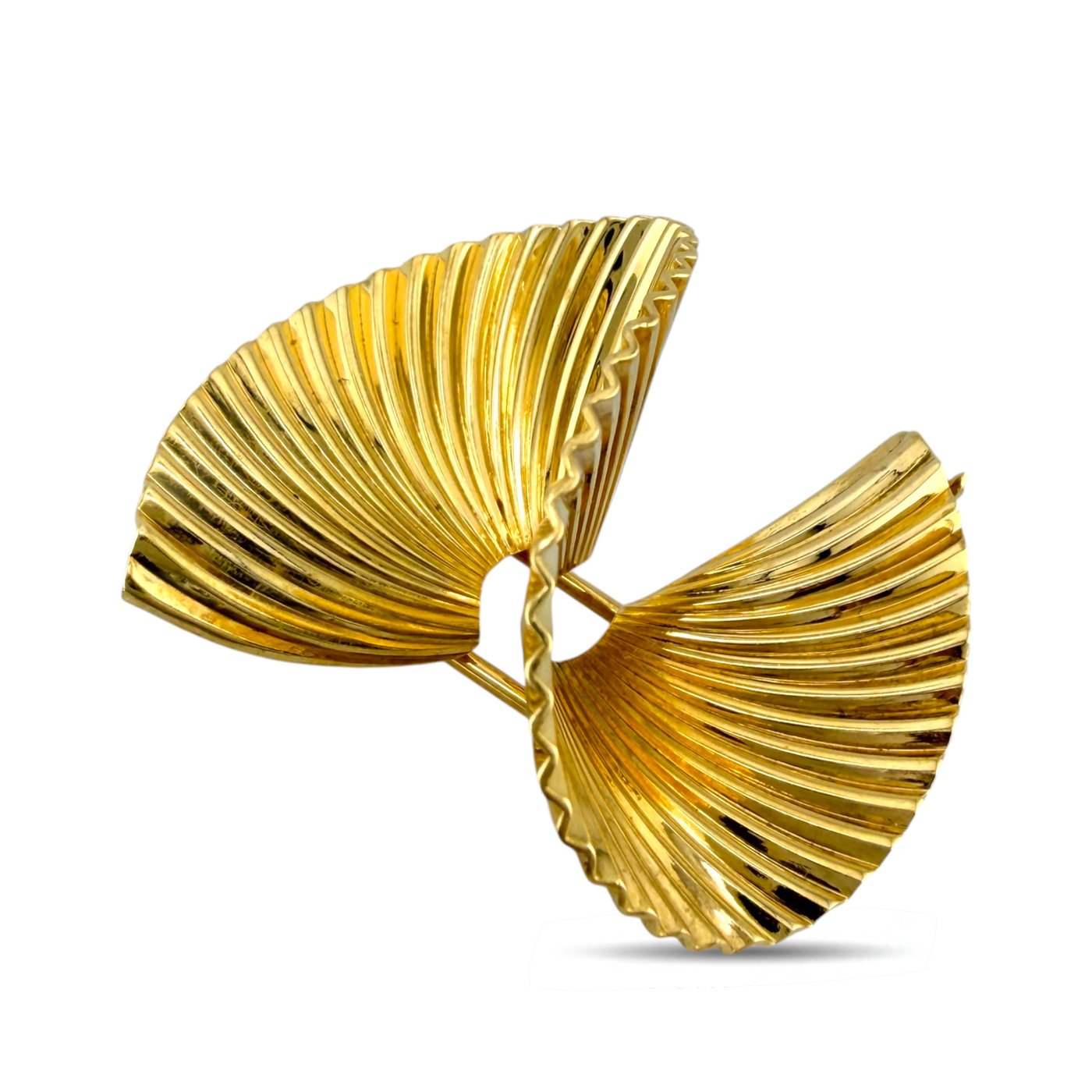 Tiffany & Co. 14K Yellow Gold Abstract Woven Brooch
