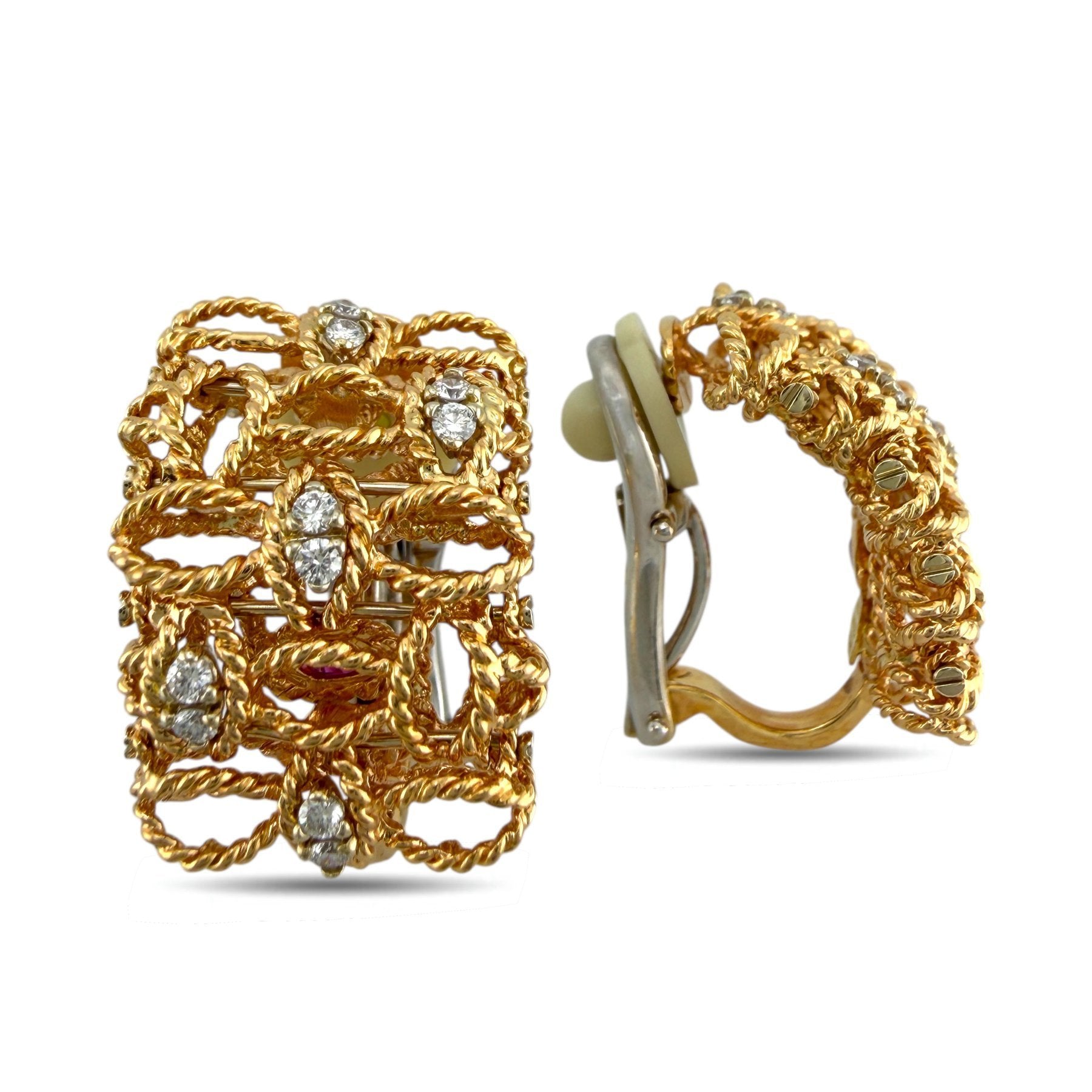 18k Rose Gold & 2.50ct Diamond Necklace and Earrings Set - 2.50ct. tw. Diamond