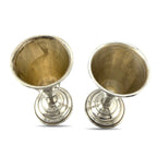 Imperial Russian 84 Zolotnik Silver Pair of Antique Cups