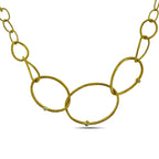 Judith Ripka 18K Yellow Gold 0.25ct Diamond Necklace and Earrings Set