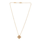 Van Cleef & Arpels - Necklace - 18K Rose gold, Vintage Alhambra pendant, 18K Rose Gold, round diamonds