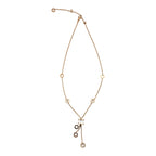 Bvlgari B.zero1 18K Rose Gold Diamond and White Ceramic Tassel Lavalier Necklace