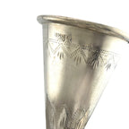 Imperial Russian 84 Zolotnik Silver Pair of Antique Cups