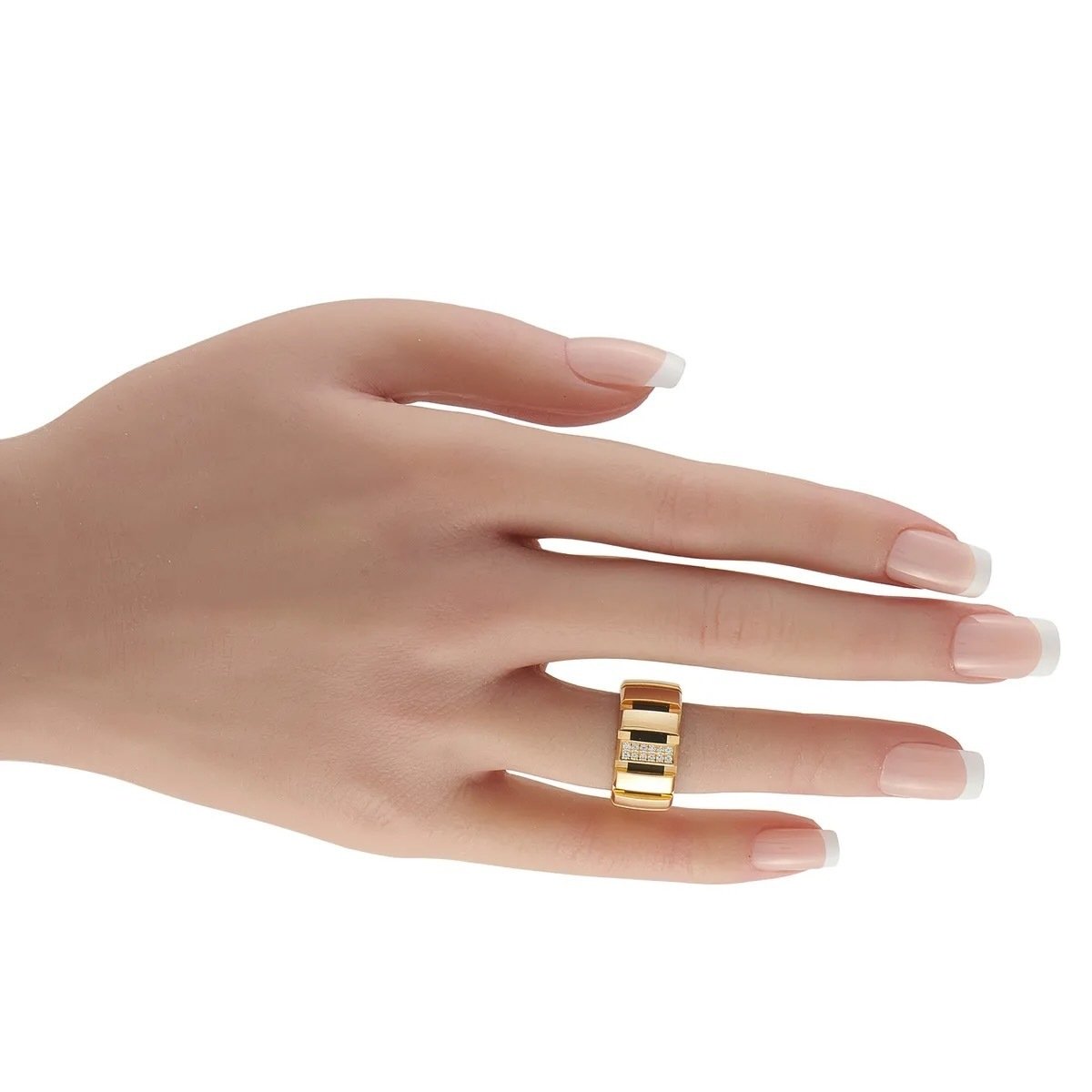 Chaumet - 18 kt. Yellow gold, CHAUMET 18K Yellow Gold and DiamondClass One  Band Ring Diamond (Natural)