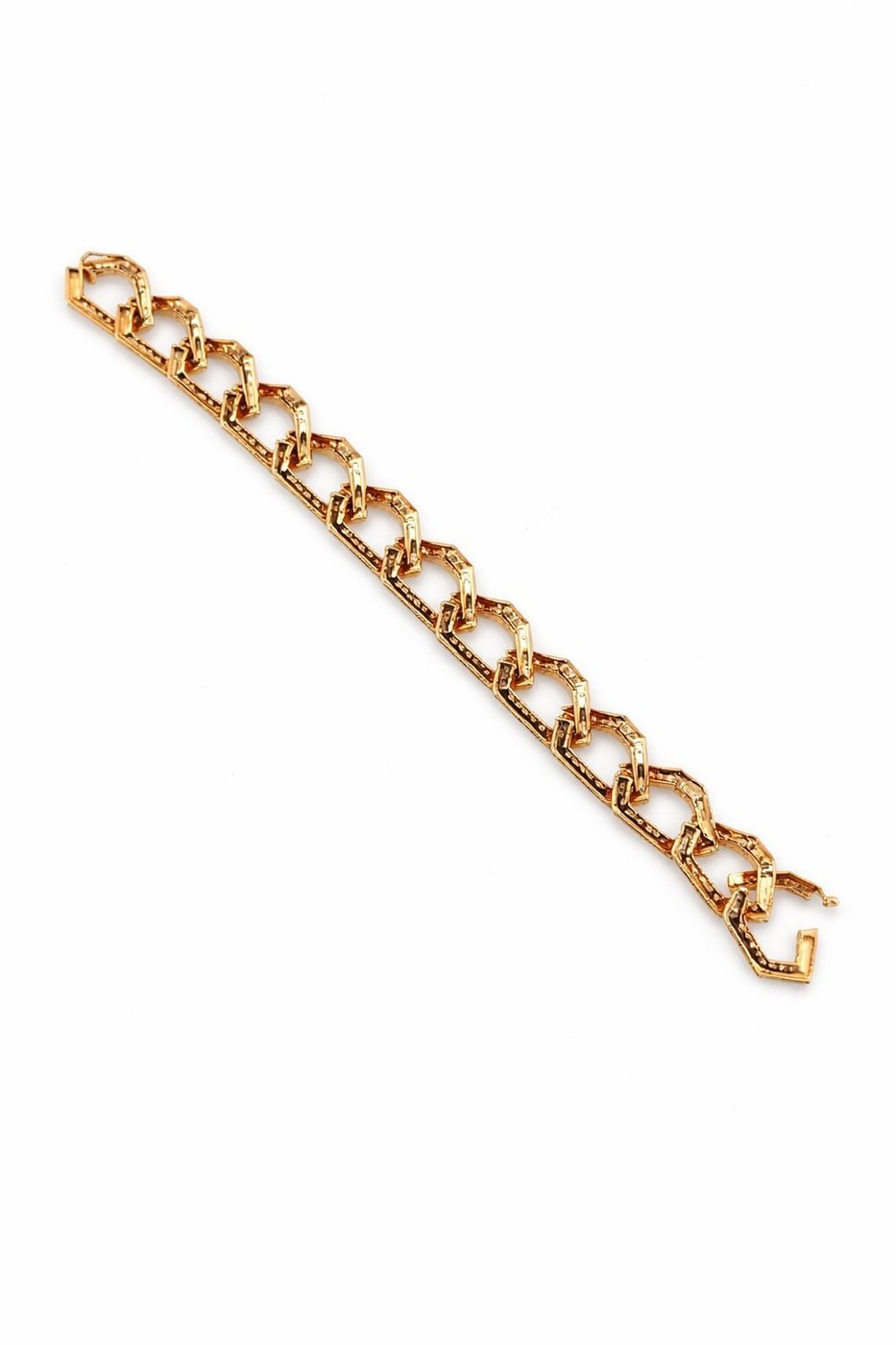 18K Gold Natural Diamond Link Bracelet – Approx. 3.55ct
