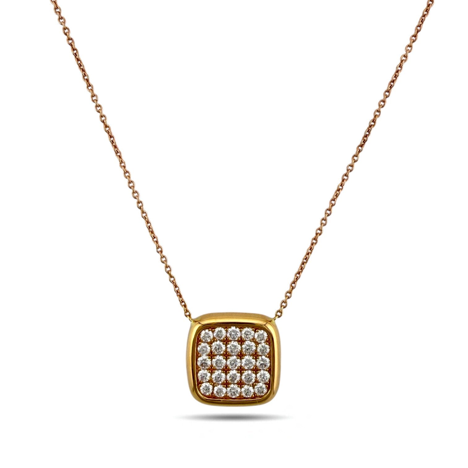 Roberto Coin 18K Rose Gold 0.63ct Diamond Necklace