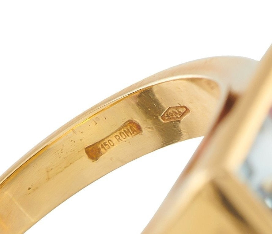 Bvlgari 18K Yellow Gold Ring