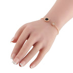 Bvlgari 18K Rose Gold Diamond and Onyx Bracelet