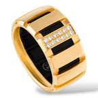 Chaumet 18K Yellow Gold and Diamond Class One Band Ring