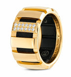 Chaumet 18K Yellow Gold and Diamond Class One Band Ring