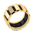 Chaumet 18K Yellow Gold and Diamond Class One Band Ring