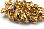 14K Yellow Gold 1.62ct Diamond Sculptural Cluster Brooch