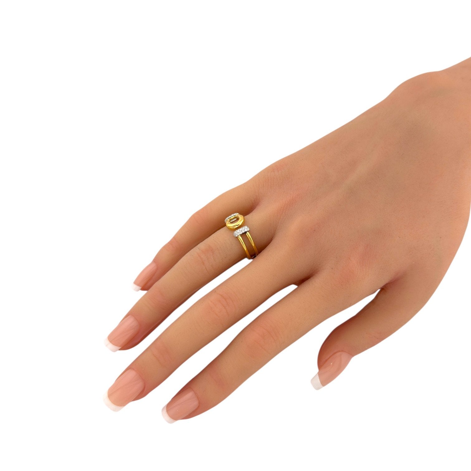 Roberto Coin 18K Yellow Gold 0.13ct Diamond Set Piece