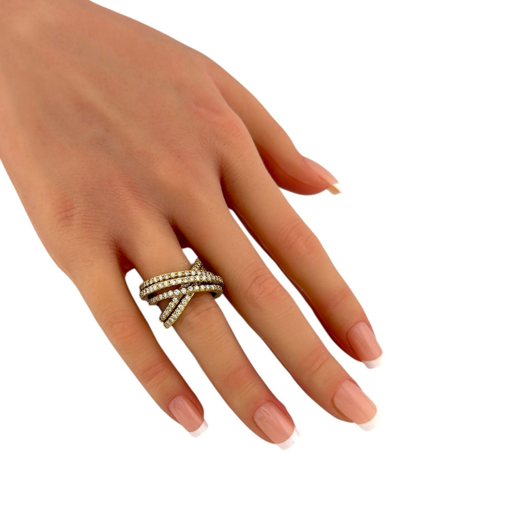 Sonia B. Eternal 18K Yellow Gold and 1.6ct Diamond Band